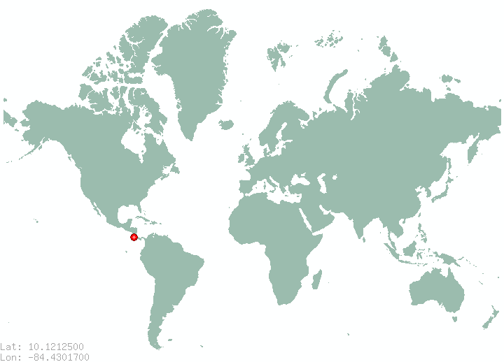 Cueva in world map