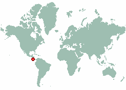 Canjelito in world map