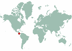 Cacao in world map